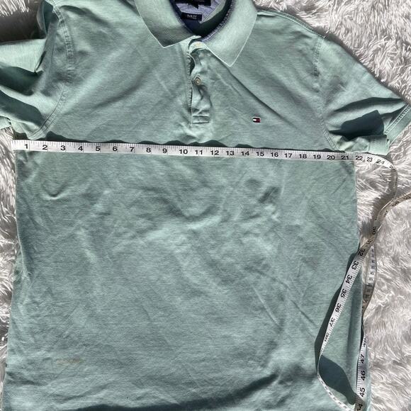 Tommy Hilfiger Green Polo Shirt Men Sz XL Gently Used - Picture 3 of 6